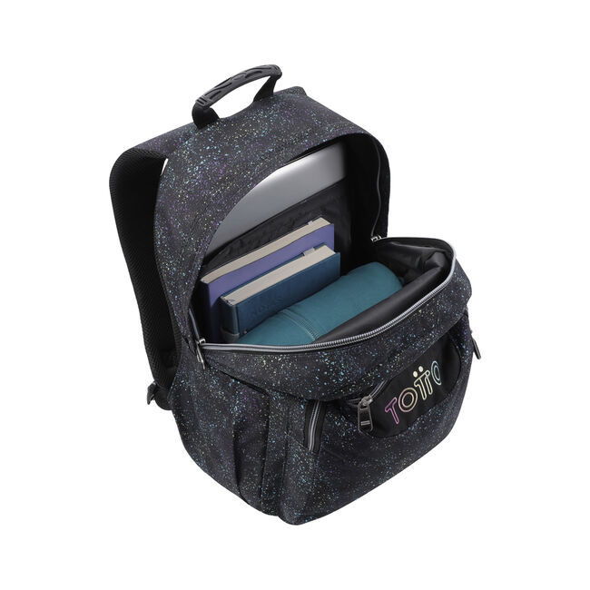 Mochila escolar salpicado color - Acuarela image number null