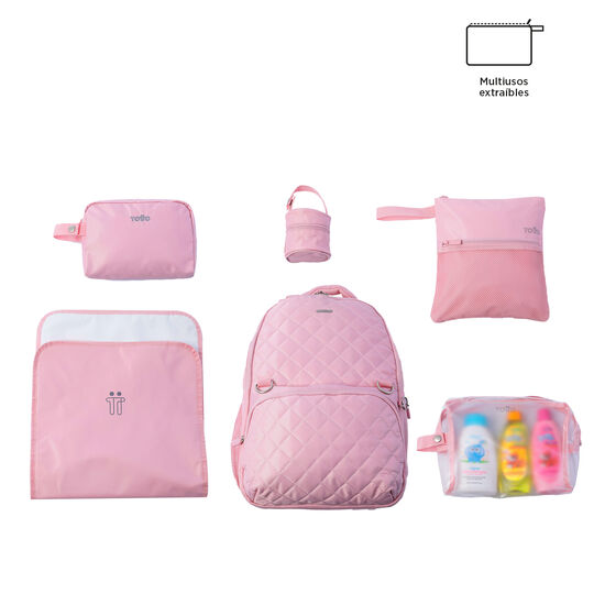Mochila pañalera Babybao 2.0 - Peachskin image number 7