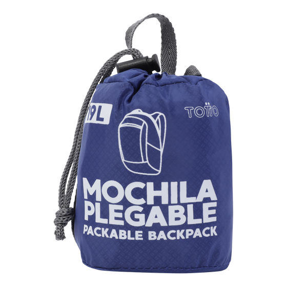 Mochila plegable Troker - Azul image number 6