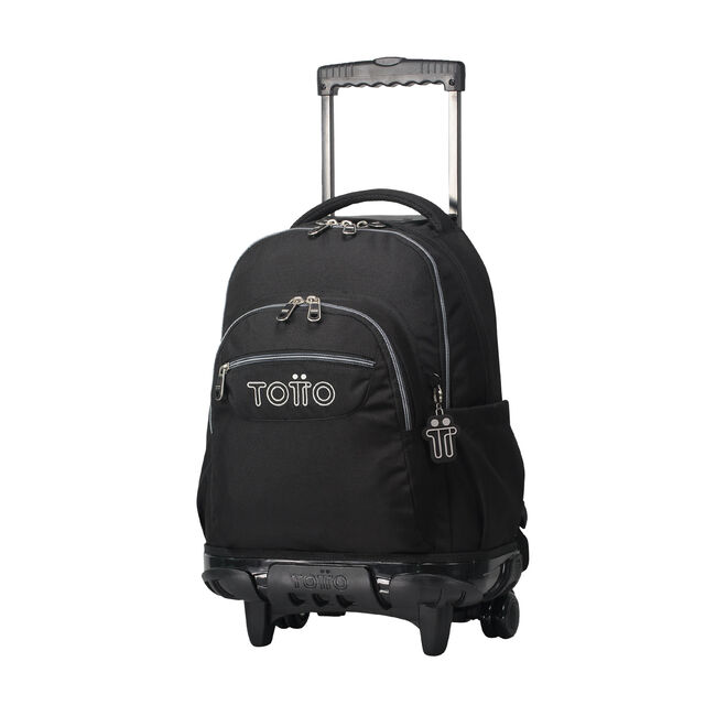 Mochila escolar con ruedas color negro - Renglones image number null