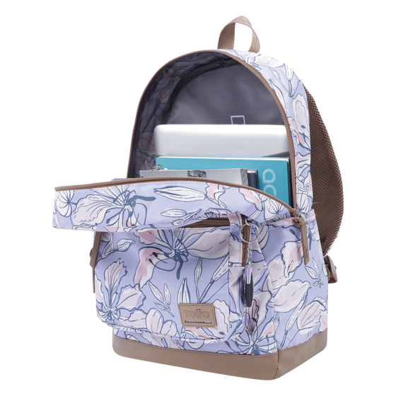 Mochila urbana morado y flores rosas - Tocax image number 6
