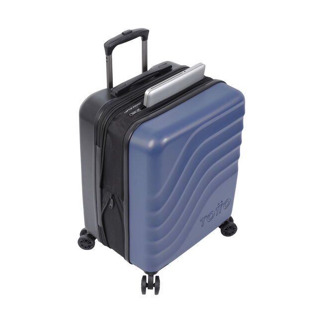 Maleta trolley cabina color azul oscuro - Bazy + image number null