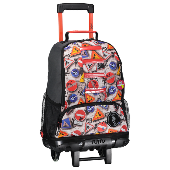 Mochila escolar grande con ruedas - Street image number 3