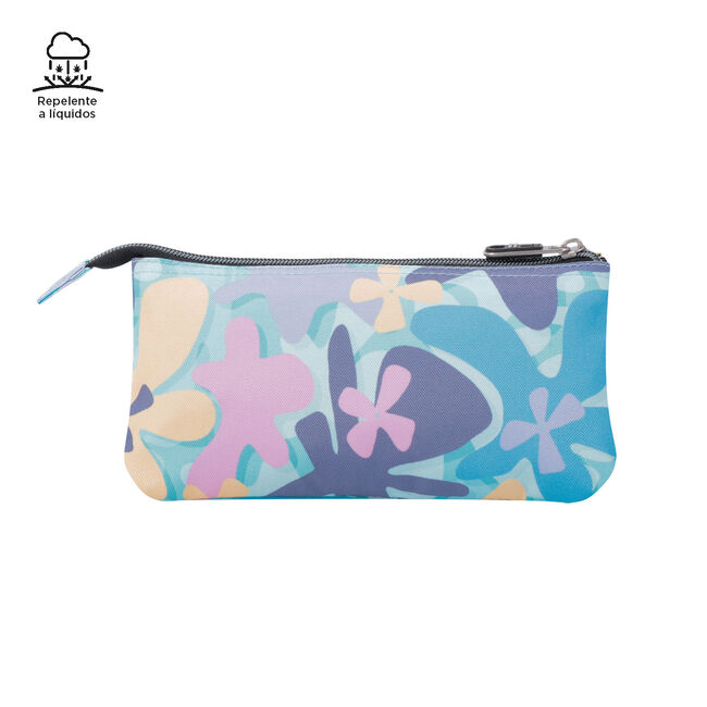 Estuche escolar tres compartimentos flores hawaianas - Tablero image number null