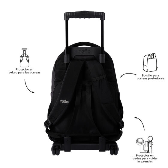Mochila Renglones - Negro image number 3