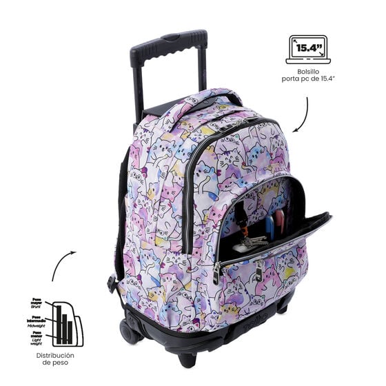 Mochila Renglones Glitter - Paws image number 6