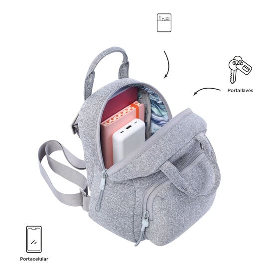 Mochila Megumi XS - Gray Mix image number 4
