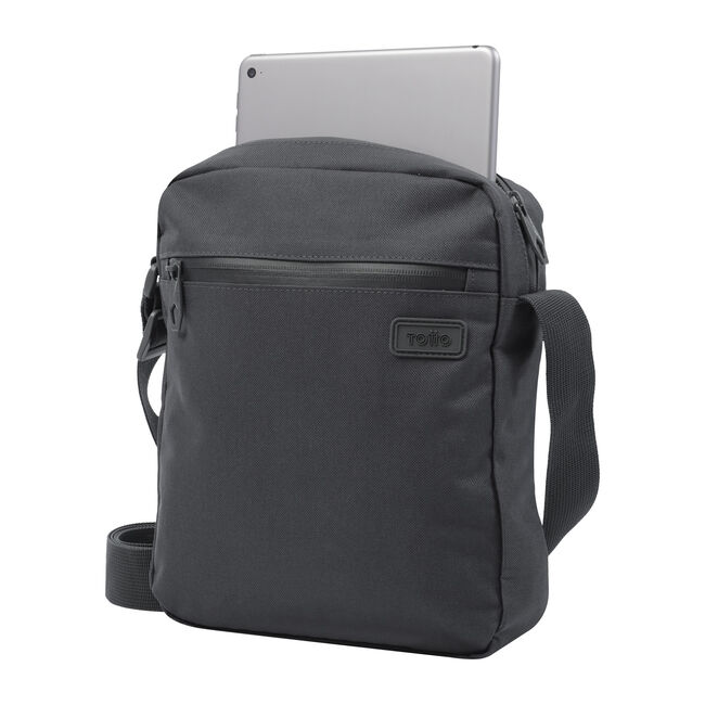Bolso porta-tablet para hombre color gris - Pastizal image number null