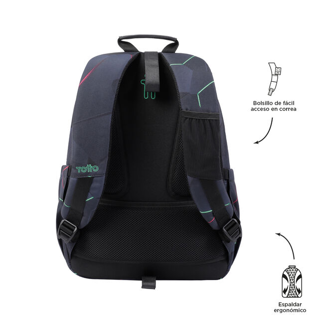 Mochila escolar adaptable a carro fractal - Acuareles image number null