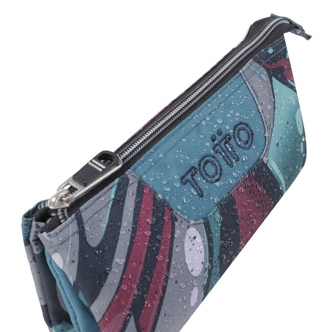 Estuche escolar tres compartimentos lienzo eco-friendly - Tablero image number null