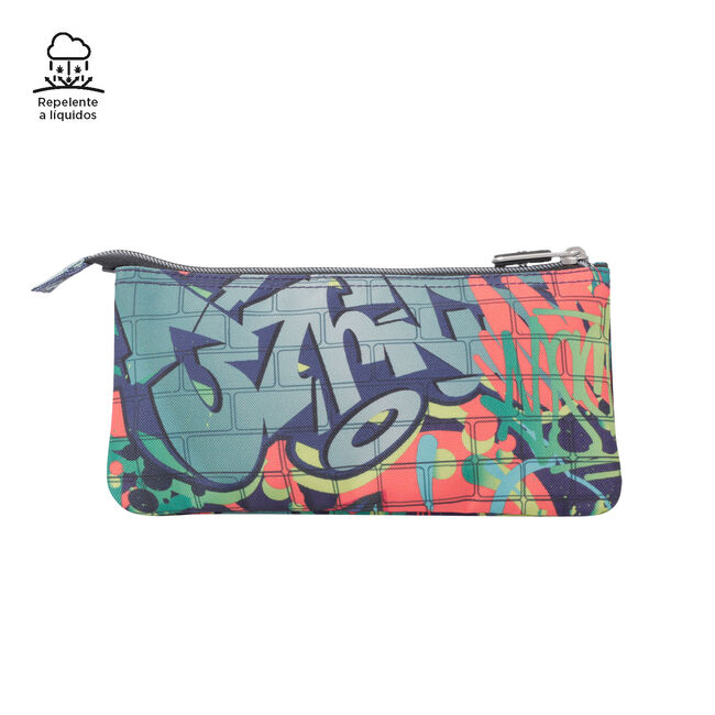 Estuche escolar tres compartimentos graffiti - Tablero image number null