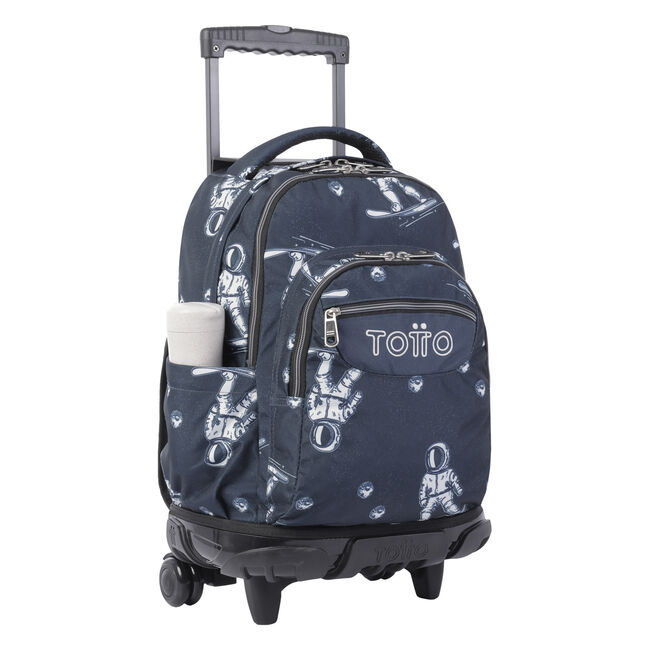 Mochila escolar con ruedas estampado astronautas - Renglones image number null