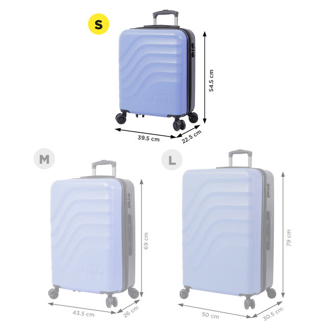 Maleta trolley cabina color azul - Bazy + image number null
