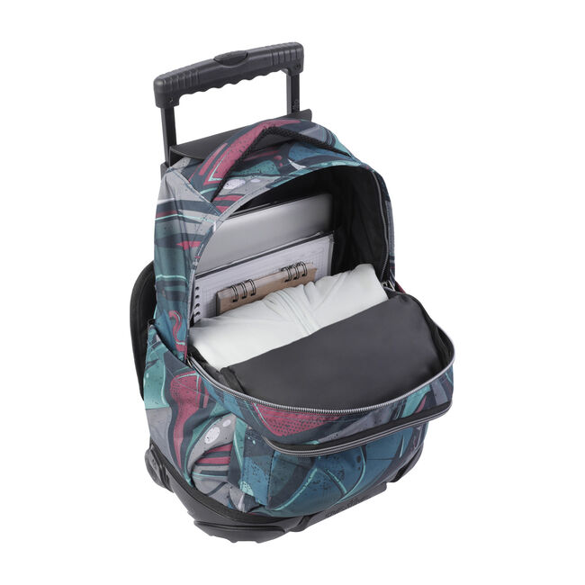 Mochila escolar con ruedas lienzo eco-friendly - Renglones image number null