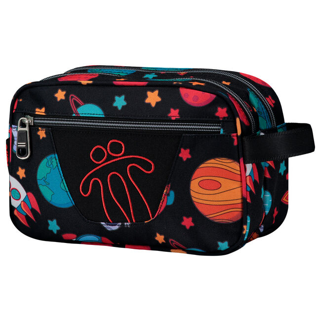 Estuche escolar dos compartimentos Plastilina - Negro | Totto.es