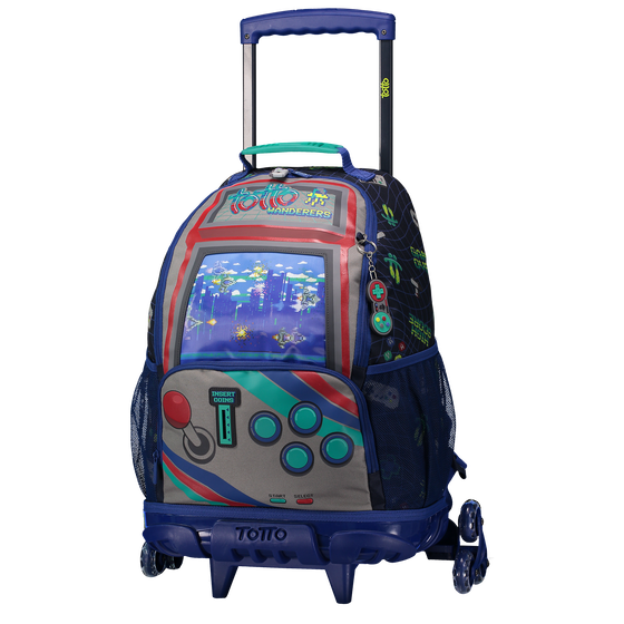 Mochila escolar con 3 ruedas - Gameru image number 2
