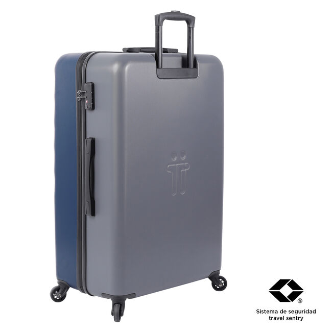 Maleta trolley grande color azul oscuro - Bazy image number null