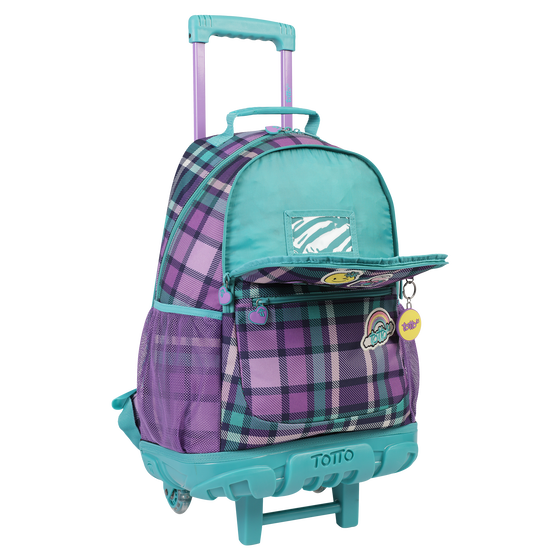Mochila escolar grande con ruedas - Patchly image number 5