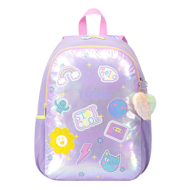 Mochila escolar de Emojy - MORADO | Totto.es