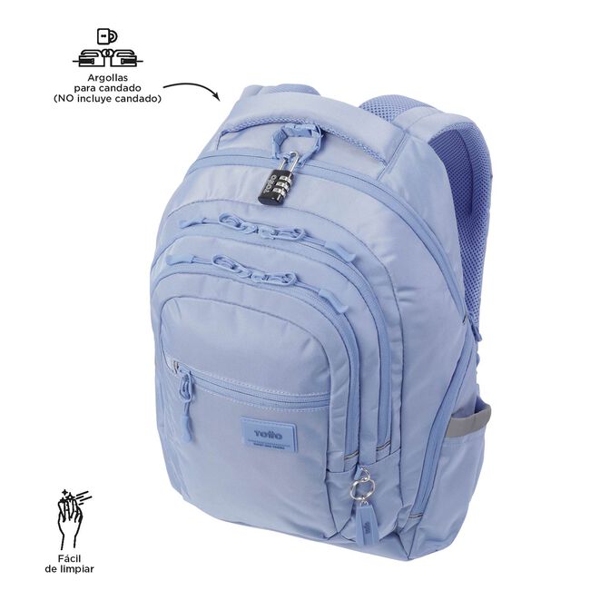 Mochila juvenil Eco-Friendly color azul - Eufrates image number null