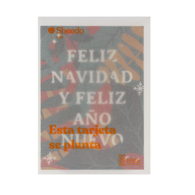 Tarjeta Eco-Friendly semillas Sheedo - ¡Feliz Navidad! image number null