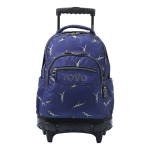 Mochila Renglones - Dinosaurs Blue