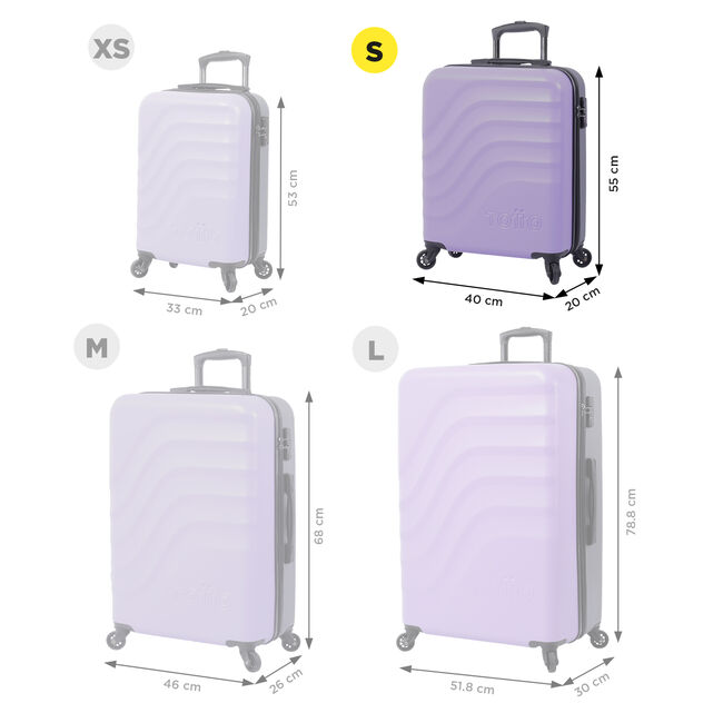 Maleta trolley cabina color morado - Bazy image number null