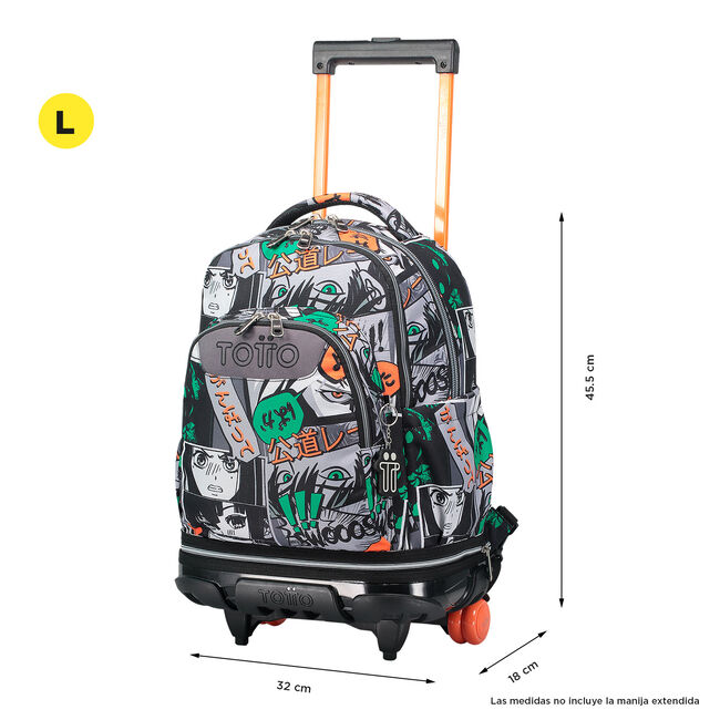 Mochila escolar ruedas desmontable manga - Tiza image number null