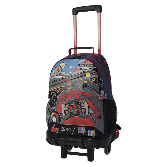 Mochila escolar grande con ruedas - Gokart image number 2