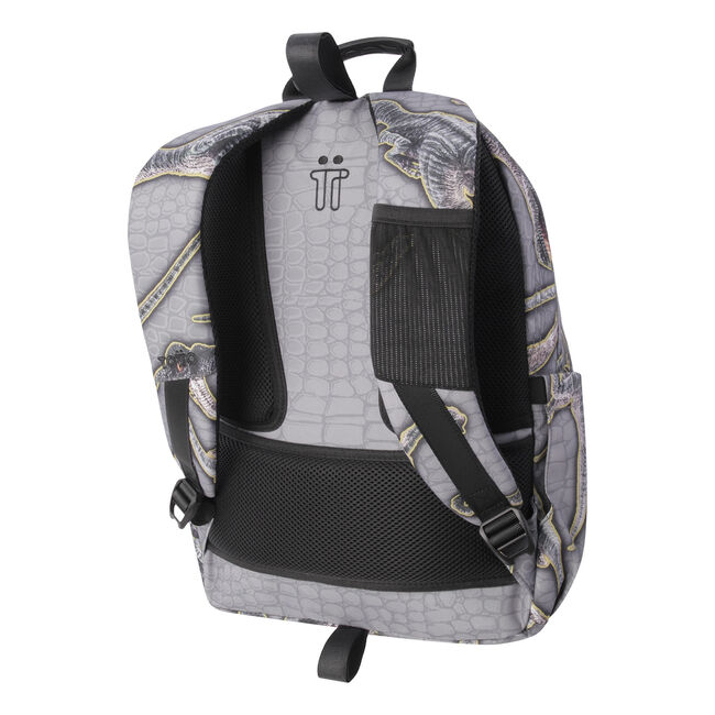 Mochila escolar adaptable a carro estampado dinosaurios - Acuareles image number null