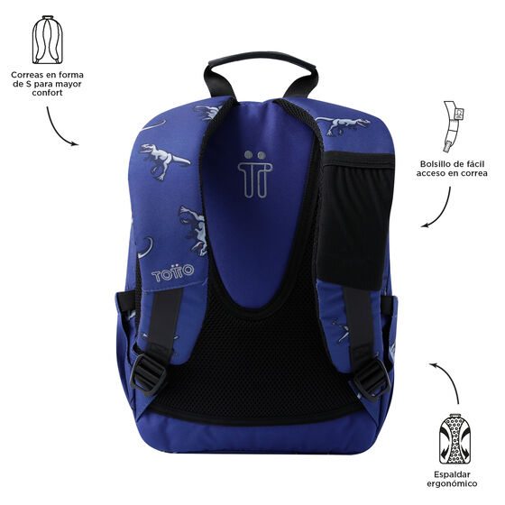 Mochila Tempera - Dinosaurs Blue image number 3