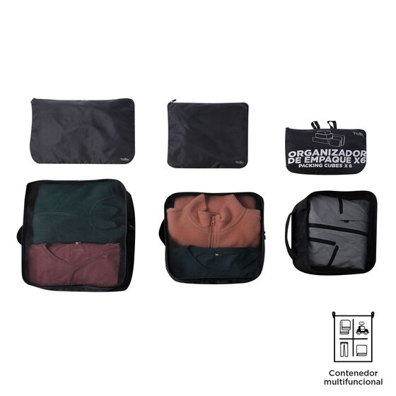 Organizador de viaje Packing Cube X6 - Negro image number 2