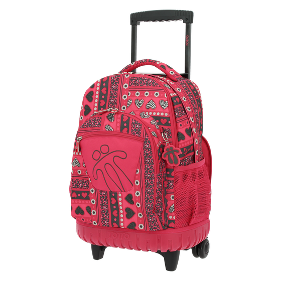 Mochila escolar con ruedas Renglones - 0IJ image number 3