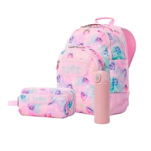 Pack Escolar Shiny Heart X3 | Mochila + 2 accesorios
