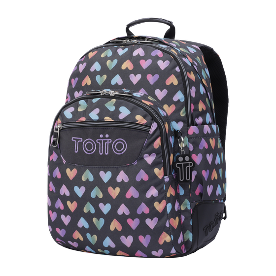 Mochila Crayoles Corazones de es Multicolor Totto.es