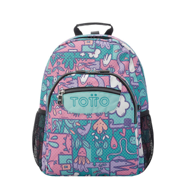 Mochila adaptable a carro mundo fantasía - Acuareles - Multicolor |