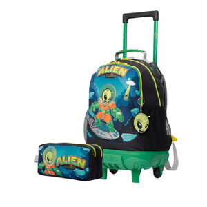 Pack Escolar Alien Cosmic X2 | Mochila de ruedas + Estuche