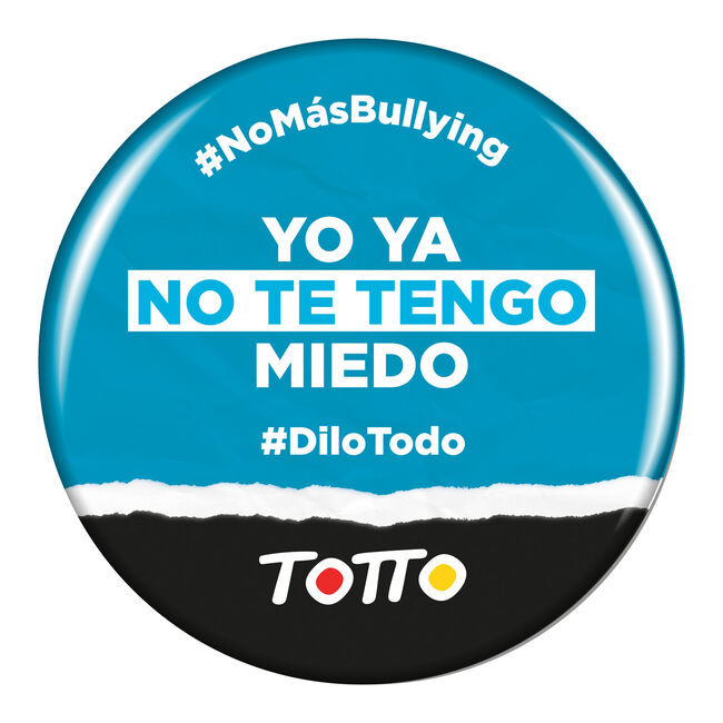 Chapa anti-bullying - YA NO TE TENGO MIEDO