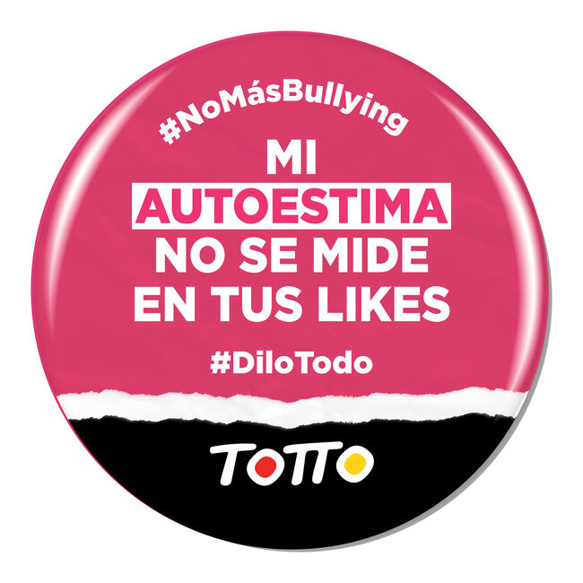 Chapa anti-bullying - MI AUTOESTIMA NO SE MIDE EN LIKES image number null