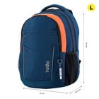 Mochila Titany - Azul y naranja image number 2