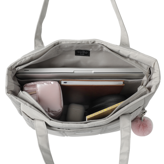 Bolso shopper Arlet - Gris image number 4