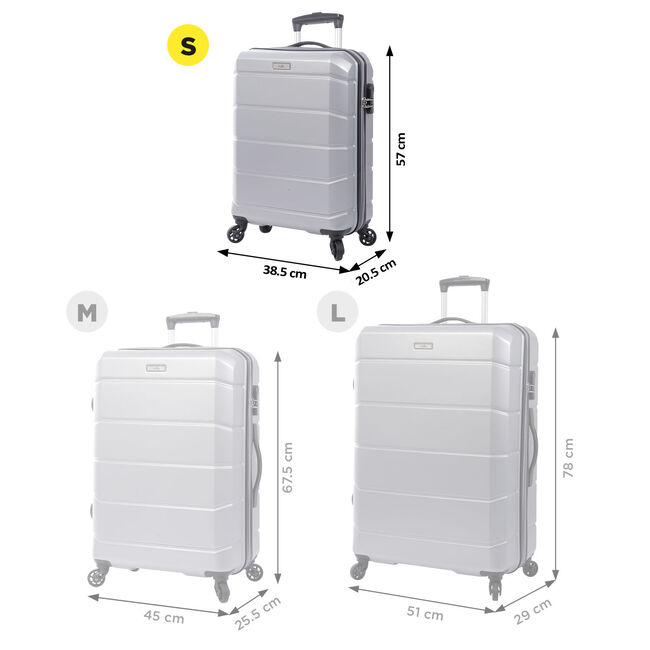 Maleta trolley pequeña color gris - Rayatta image number null