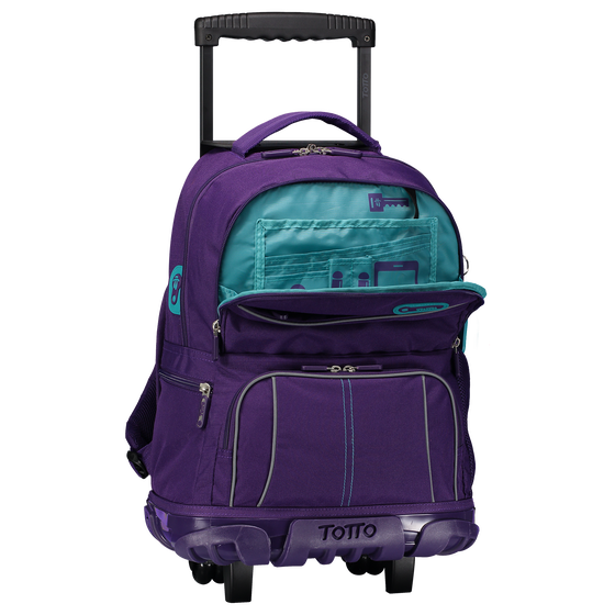 Mochila escolar con ruedas y bolsillo para PC - Yeil image number 5