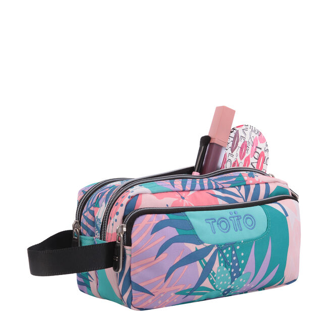 Estuche escolar tres compartimentos plantas tropicales - Agapec - | Totto.es