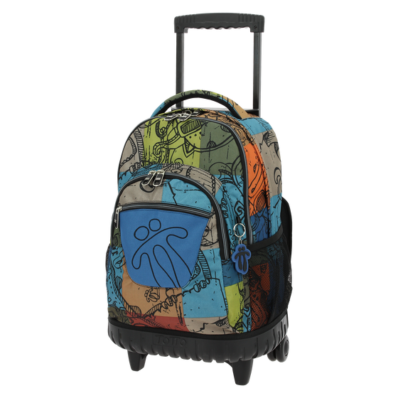 Mochila escolar con ruedas Renglones - 7T9 image number 3