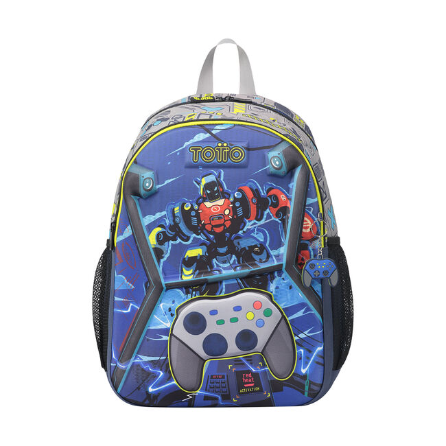 Mochila escolar grande de videojuegos - Monark image number null