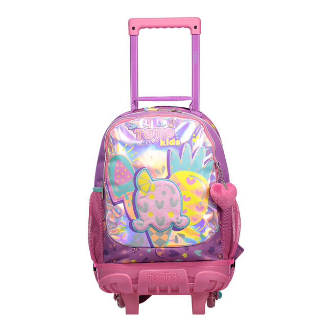 escolar mediana con ruedas - Shaky - Morado | Totto.es