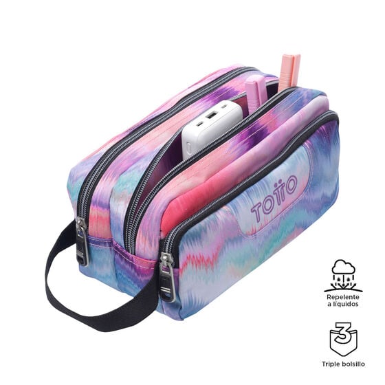 Estuche escolar eco-friendly tres compartimentos Agapec image number 3