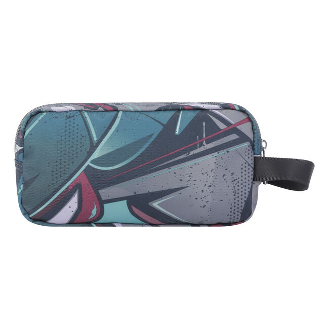 Estuche escolar tres compartimentos lienzo eco-friendly - Agapec image number null