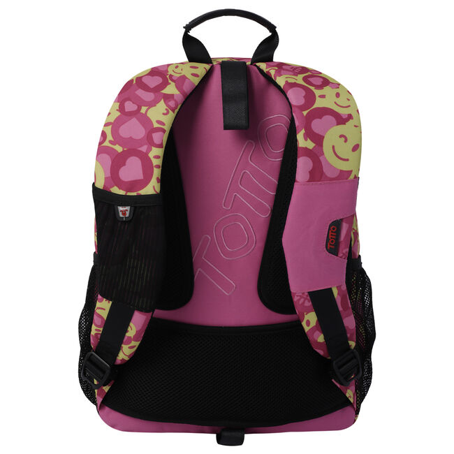 Mochila escolar adaptable a carro Acuareles Totto Rosa 20.34 L